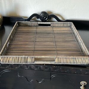 Pottery Barn Bamboo Tray